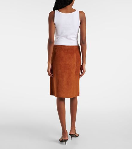 Versace Suede midi skirt - Versace - Modalova