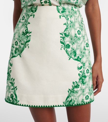 Alémais Minifalda de lino y algodón estampada - Alemais - Modalova