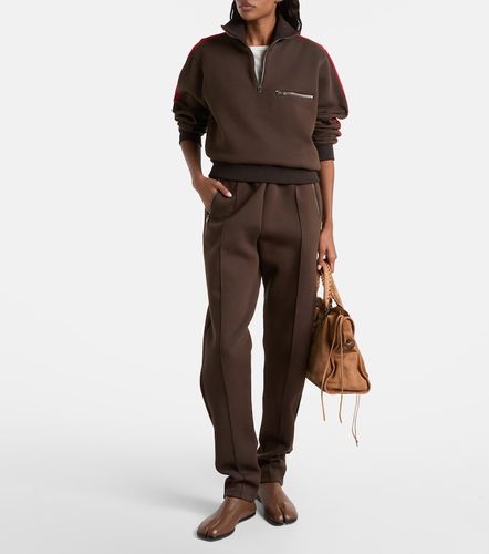 Cotton-blend jersey half-zip sweatshirt - Maison Margiela - Modalova