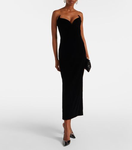 Vestido bustier de terciopelo - Mugler - Modalova
