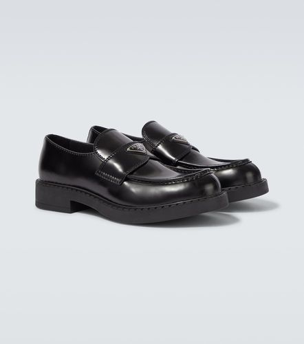 Prada Mocasines Chocolate de piel - Prada - Modalova