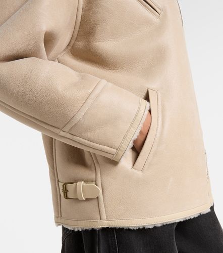 Adelina shearling-trimmed leather jacket - Isabel Marant - Modalova