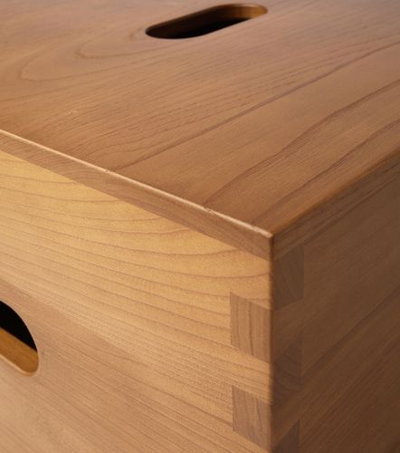 LC14 Cabanon chestnut stool by Le Corbusier - Cassina - Modalova