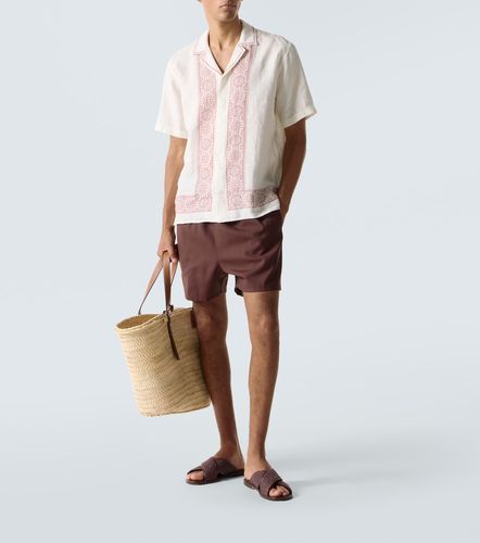 Camisa bowling Maitan de lino estampada - Orlebar Brown - Modalova