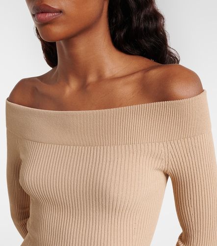 Alaïa Off-Shoulder-Body aus Rippstrick - Alaia - Modalova