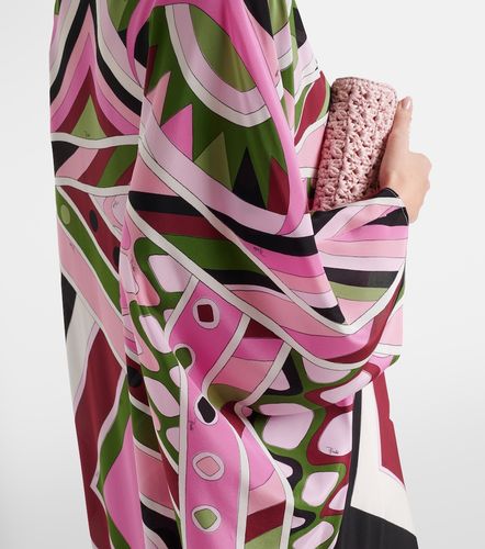 Caftán Vivara de satén de seda estampado - Pucci - Modalova
