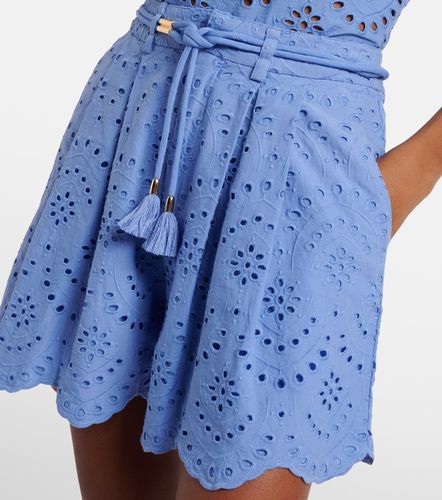 Shorts de algodón con bordado inglés - Poupette St Barth - Modalova
