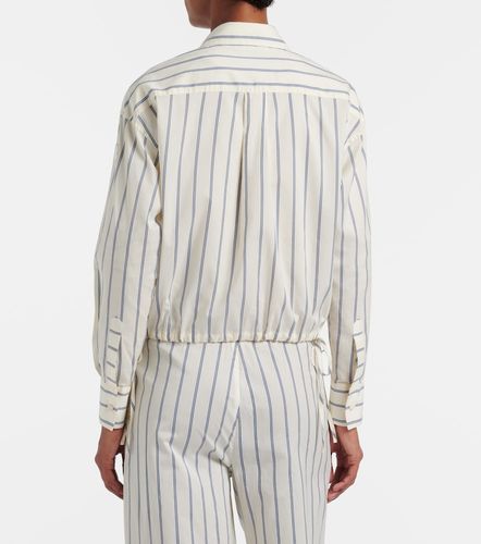Camisa de algodón y seda a rayas - Moncler - Modalova