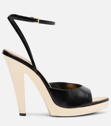 Gala leather platform sandals - Paris Texas - Modalova