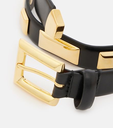 Josephine studded leather belt - Nour Hammour - Modalova