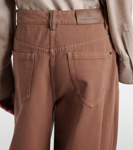 Jeans anchos con cuentas Monili - Brunello Cucinelli - Modalova
