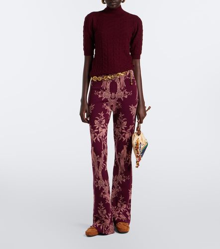 Wool-blend jacquard flared pants - Etro - Modalova