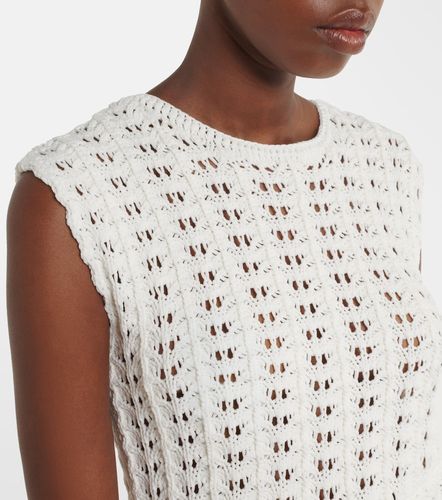 Saez asymmetric scalloped crochet top - Loulou de Saison - Modalova