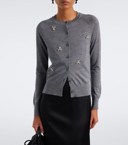 Embellished wool and silk cardigan - Simone Rocha - Modalova