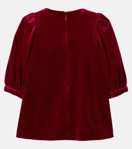 Vestido de terciopelo con lazo - Patachou - Modalova