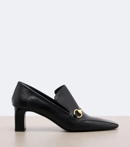 Galleria Horsebit leather loafer pumps - Gucci - Modalova