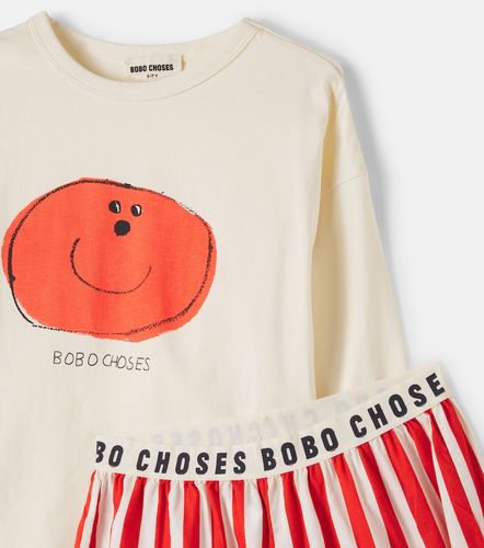 Pijama Weirdly Happy de algodón a rayas - Bobo Choses - Modalova