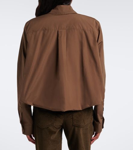 Camisa cropped Double L de popelín de algodón - Loewe - Modalova