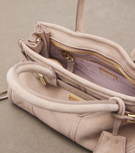 Bonnie Mini suede top-handle bag - Prada - Modalova