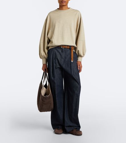 Monili cotton and linen sweatshirt - Brunello Cucinelli - Modalova