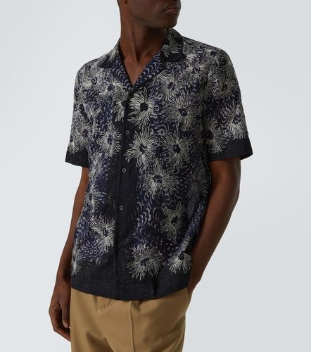 Camicia bowling in cotone con ricamo - Dries Van Noten - Modalova