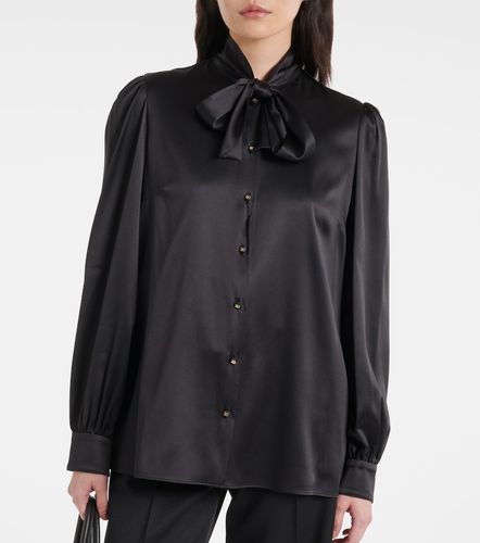 Schluppenbluse aus Satin - Dolce&Gabbana - Modalova