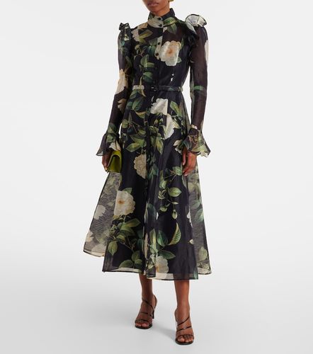 Midikleid Katrina aus einem Leinengemisch - Leo Lin - Modalova