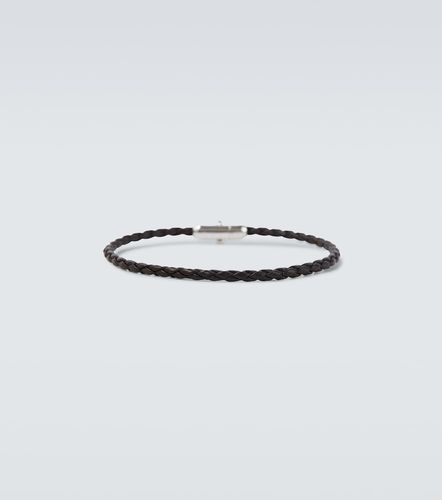 Bracciale in pelle intrecciata e argento sterling - Bottega Veneta - Modalova