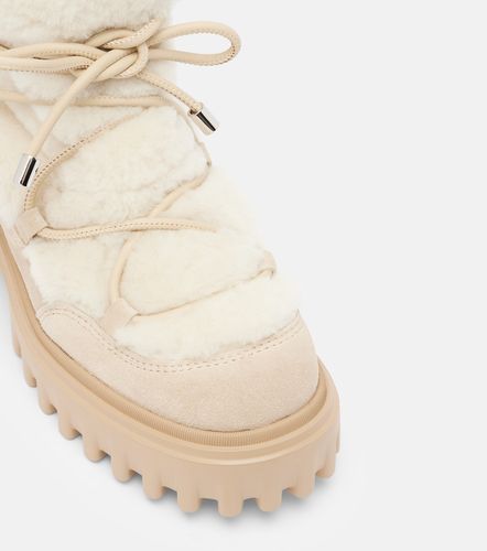 Stivaletti H700 in suede con shearling - Hogan - Modalova