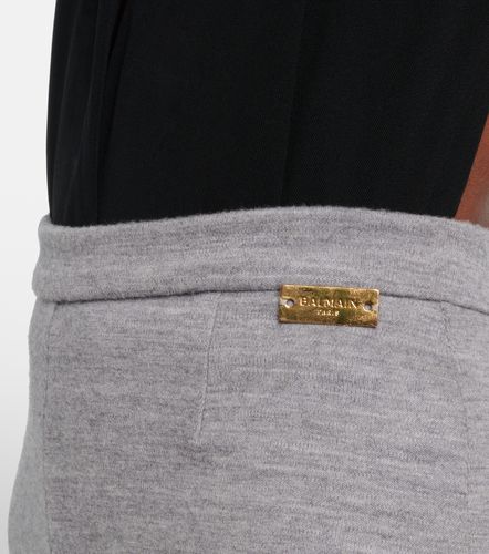 Leggings in misto lana e cotone - Balmain - Modalova