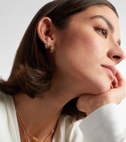 Orecchino a cerchio singolo Ecrou Coco in 18kt - Marie Lichtenberg - Modalova