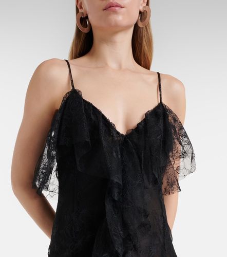 Blumarine Ruffled sheer lace gown - Blumarine - Modalova