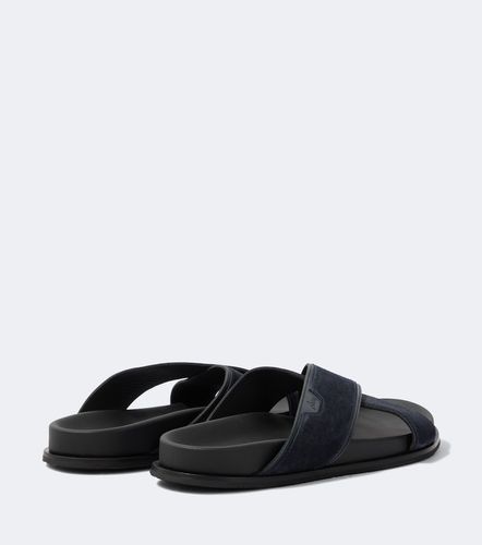 Leather-trimmed suede sandals - Brioni - Modalova