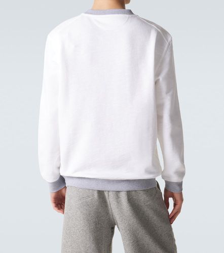 Sudadera de algodón y lino estampada - Brunello Cucinelli - Modalova