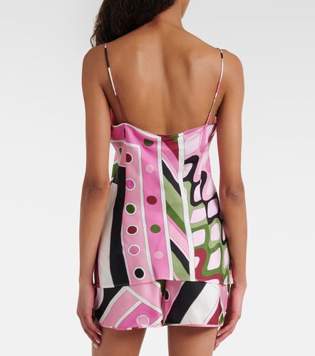 Top de satén de seda estampado - Pucci - Modalova