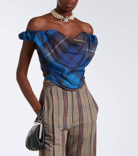 Sunday plaid wool bustier top - Vivienne Westwood - Modalova