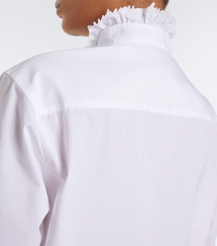Camicia in popeline di cotone con volant - Burberry - Modalova