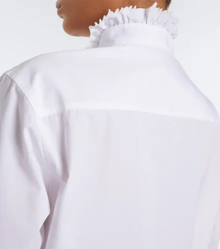 Logo ruffled cotton poplin shirt - Burberry - Modalova