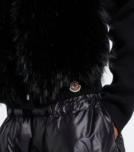 Moncler Daunenweste mit Strick - Moncler - Modalova