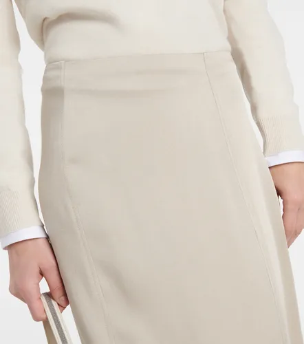 Brunello Cucinelli Satin maxi skirt - Brunello Cucinelli - Modalova