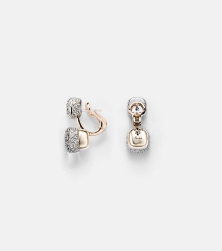 Orecchini Nudo in rosa e bianco 18kt con diamanti - Pomellato - Modalova