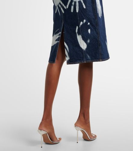 Vestido midi de denim estampado - Area - Modalova