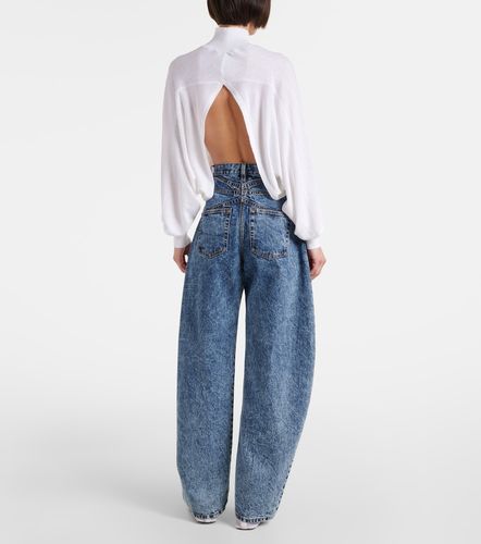 Alaïa Cropped-Pullover aus Leinen - Alaia - Modalova