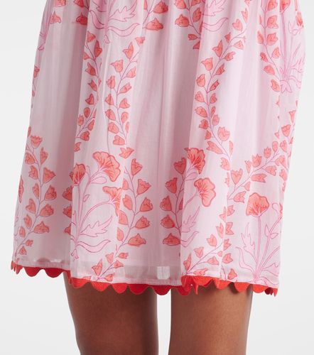 Vestido corto de algodón estampado - Juliet Dunn - Modalova