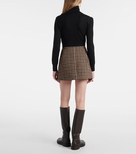 Ganni Checked wool wrap skirt - Ganni - Modalova