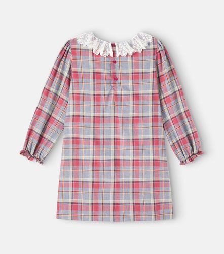 Vestido de algodón a cuadros con encaje - Bonpoint - Modalova