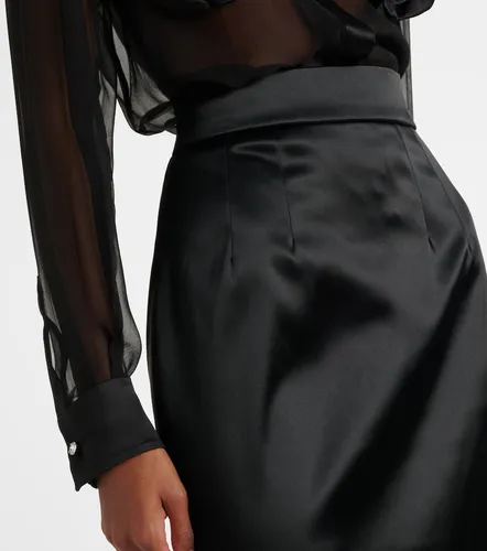 High-rise satin pencil skirt - Dolce&Gabbana - Modalova