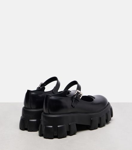 Monolith leather Mary Jane flats - Prada - Modalova