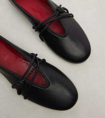 Rosa Knot leather ballet flats - Bottega Veneta - Modalova