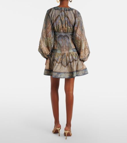 Abito corto Wanderlust in misto cotone e seta - Zimmermann - Modalova
